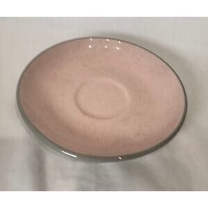 Harkerware Saucer Stone China Oven proof USA Pink